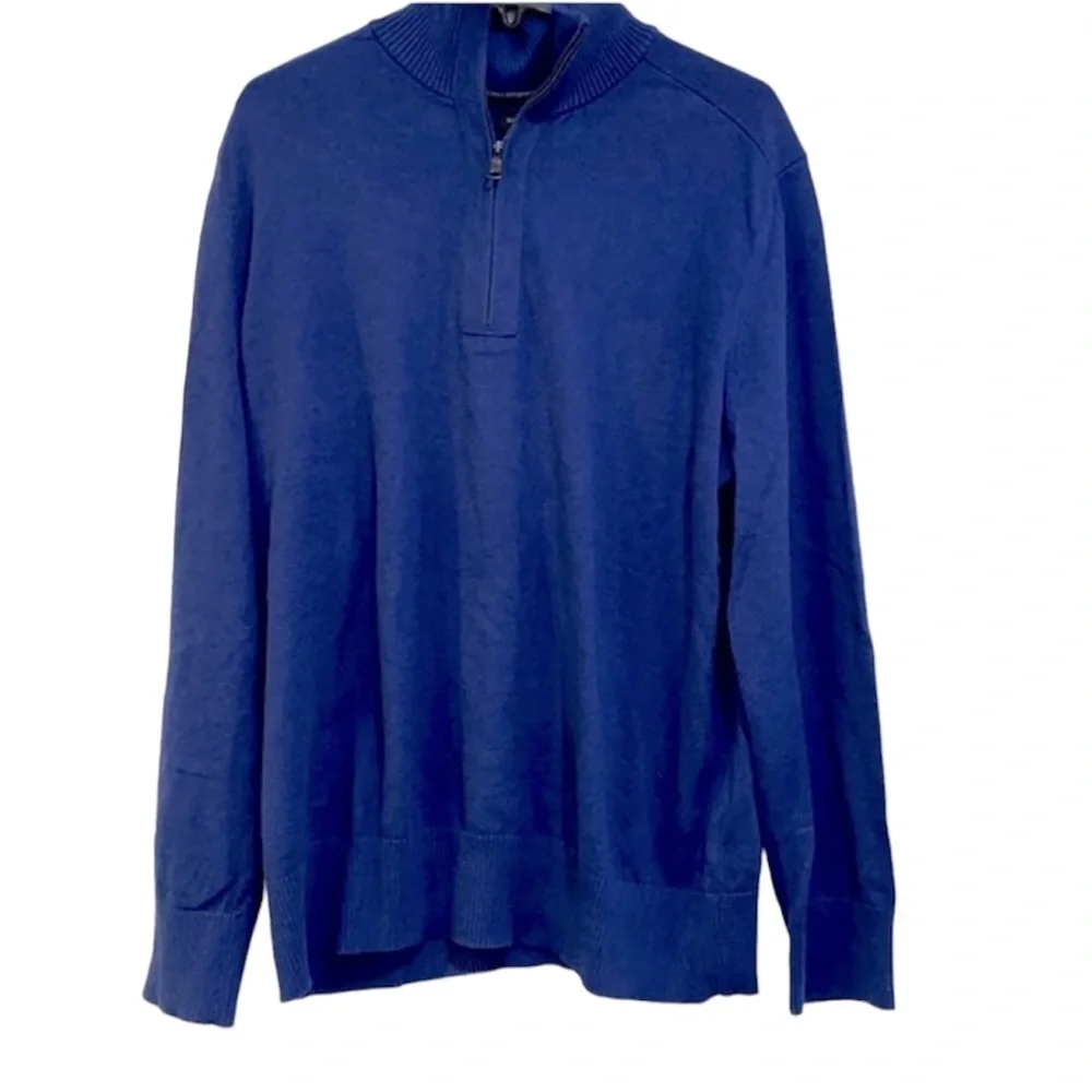 Banana Republic cotton cashmere blend blue sweater size XLarge
